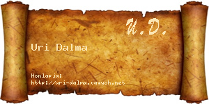 Uri Dalma névjegykártya